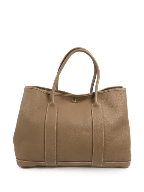 Hermès Pre-Owned PM Garden Party calfskin handbag Brown R18