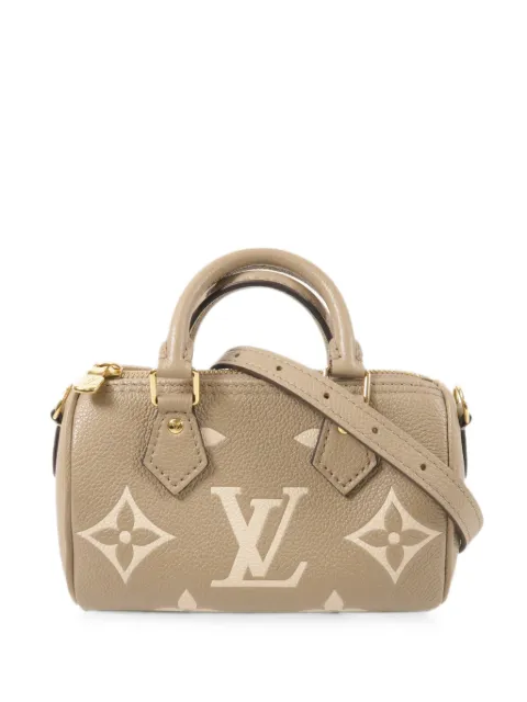 Louis Vuitton Pre-Owned Nano Speedy Monogram Empreinte tote bag Neutrals M82890