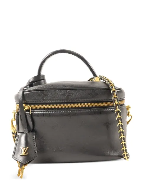 Louis Vuitton Pre-Owned Vanity Case two-way leather tote bag Black M45598