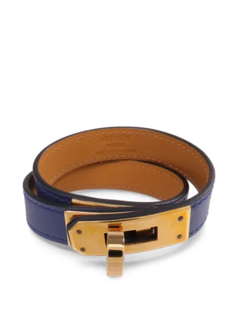 Hermès Pre-Owned Kelly Double Tour leather bracelet Gold ABLUEGHW