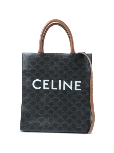 Celine Pre-Owned Triomphe Cabas Vertical two-way tote bag Brown TRIOMPHECABASVERTICAL