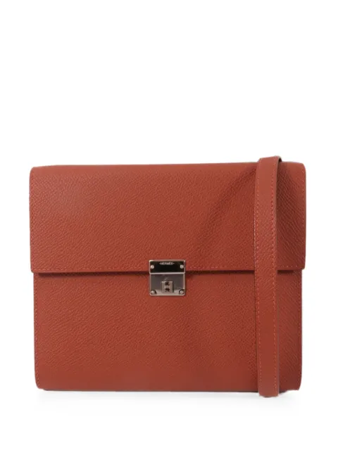Hermès Pre-Owned 16 Clic leather shoulder bag Brown B6CPHW