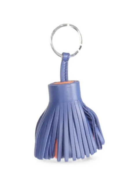 Hermès Pre-Owned Carmen leather bag charm Blue CARMENCHARM