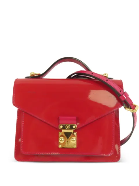 Louis Vuitton Pre-Owned 2012 BB Monceau Vernis-leather crossbody bag Red M91579