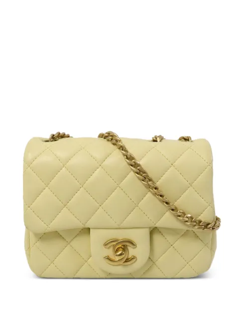 CHANEL Pre-Owned CC turn-lock shoulder bag Yellow AS4040