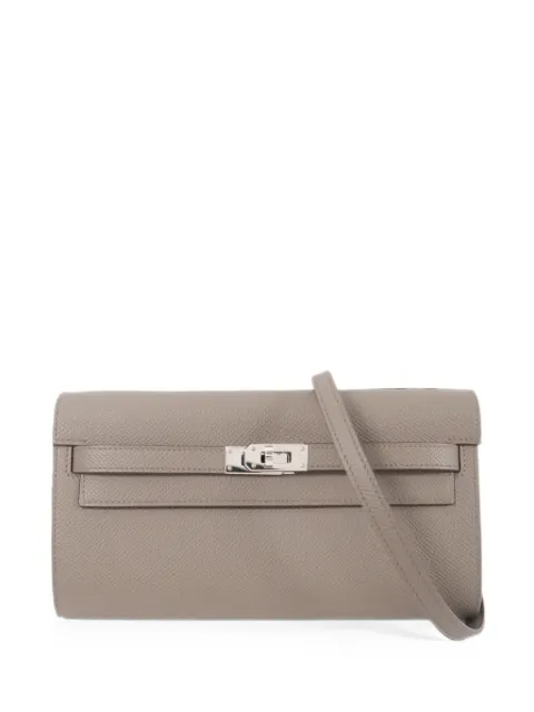 Hermès Pre-Owned Kelly To Go leather shoulder bag Grey K8FPHW