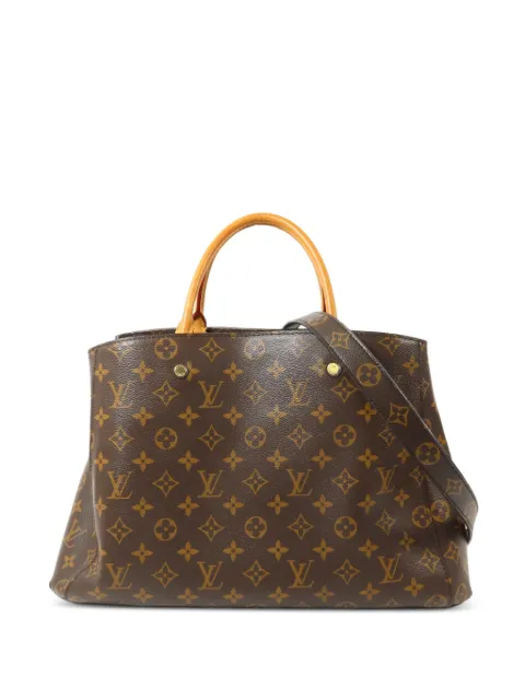 Louis Vuitton Pre-Owned Montaigne MM Monogram tote bag Brown M41056