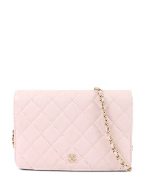 CHANEL Pre-Owned CC quilted shoulder bag Pink WALLETONCHAIN