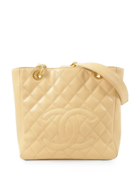 CHANEL Pre-Owned CC quilted shoulder bag Neutrals PST