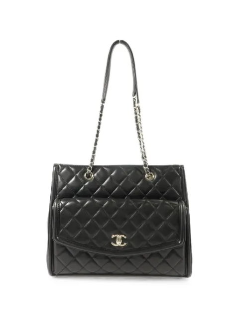 CHANEL Pre-Owned CC turn-lock shoulder bag Black SHOULDERTOTE