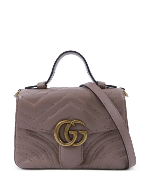 Gucci Pre-Owned mini GG Marmont handbag Brown 547260