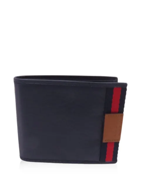 Gucci Pre-Owned GG Web-stripe wallet Blue 281952