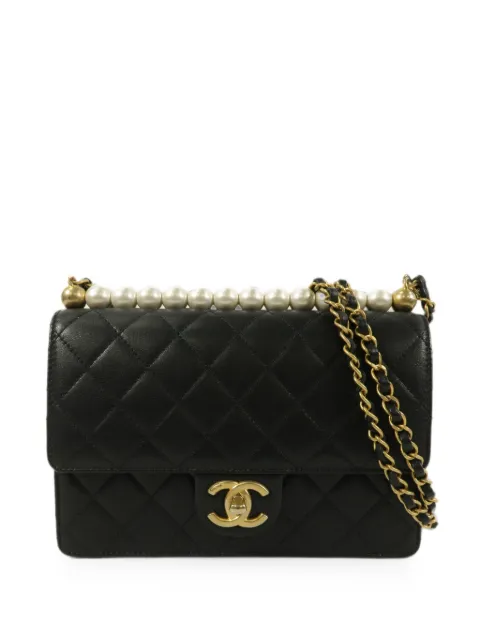 CHANEL Pre-Owned CC turn-lock shoulder bag Black CHAINSHOULDER