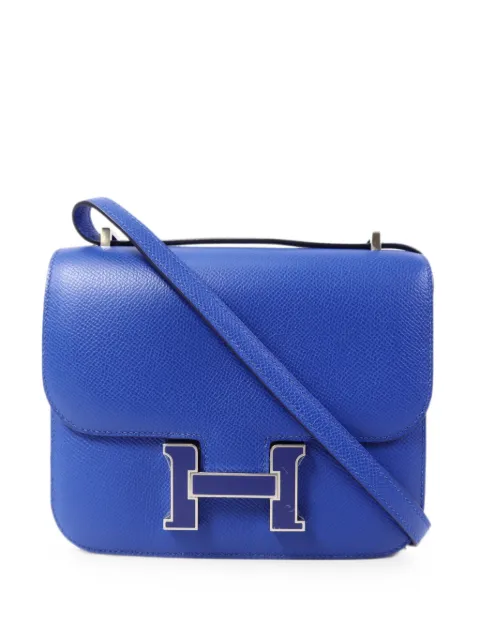 Hermès Pre-Owned mini Constance Epsom shoulder bag Blue ZBLEUFRANCE