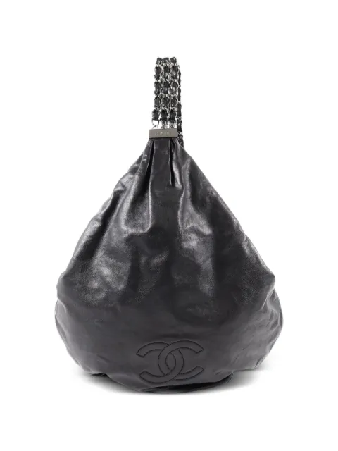 CHANEL Pre-Owned CC chain-link shoulder bag Black CHAINSHOULDER