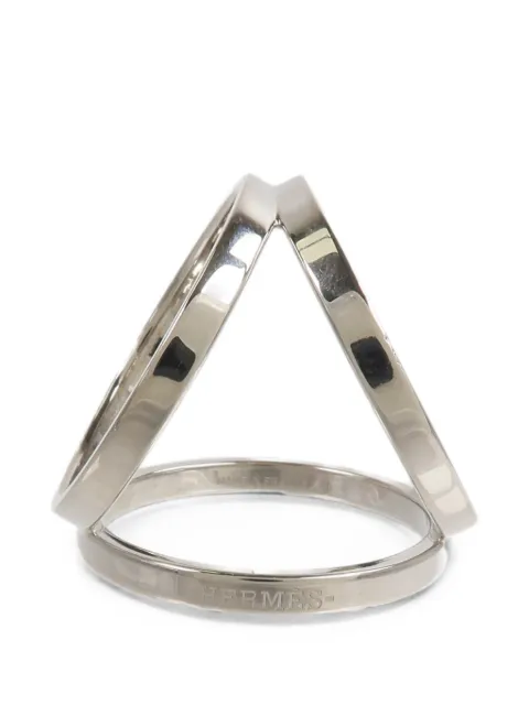 Hermès Pre-Owned Trio scarf ring Silver SCRAFRING