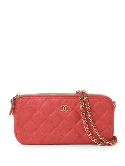 CHANEL Pre-Owned quilted CC mini bag Pink A82527