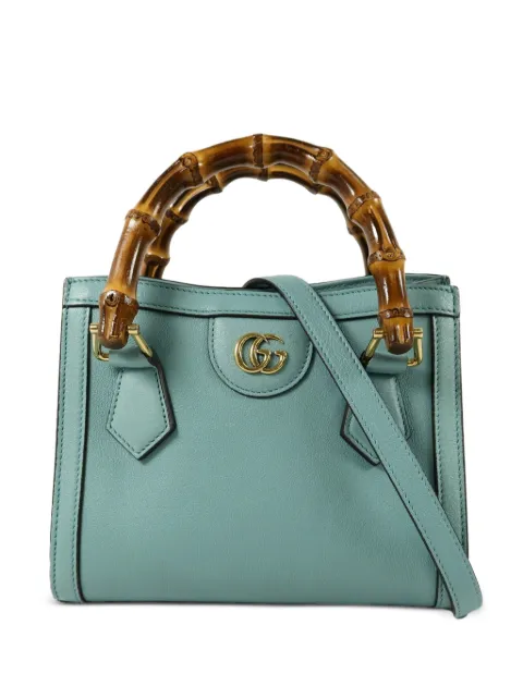 Gucci Pre-Owned Diana GG logo-detail mini bag Blue 655661