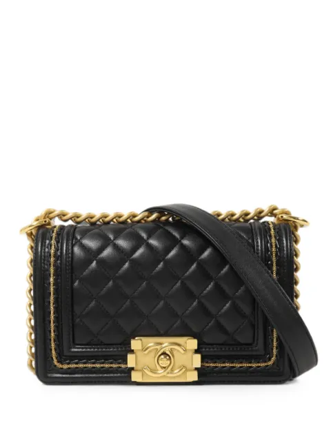 CHANEL Pre-Owned Boy chain shoulder bag Black A67085