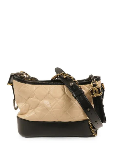 CHANEL Pre-Owned Gabrielle quilted shoulder bag Neutrals A91810