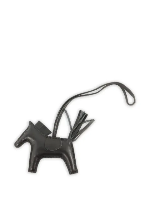 Hermès Pre-Owned 2022 PM Rodeo horse bag charm Black U89