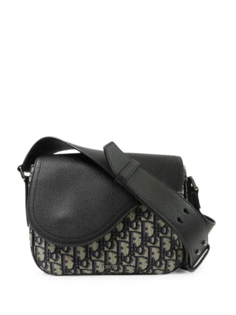Christian Dior Pre-Owned mini Saddle Oblique-monogram shoulder bag Blue 1ADME130YKS