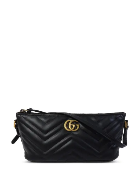 Gucci Pre-Owned GG Marmont shoulder bag Black 739166