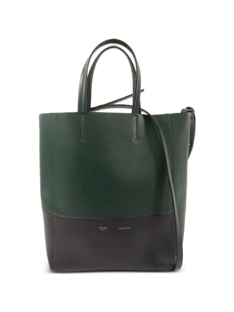 Celine Pre-Owned Cabas PM leather tote bag Green CABASPM