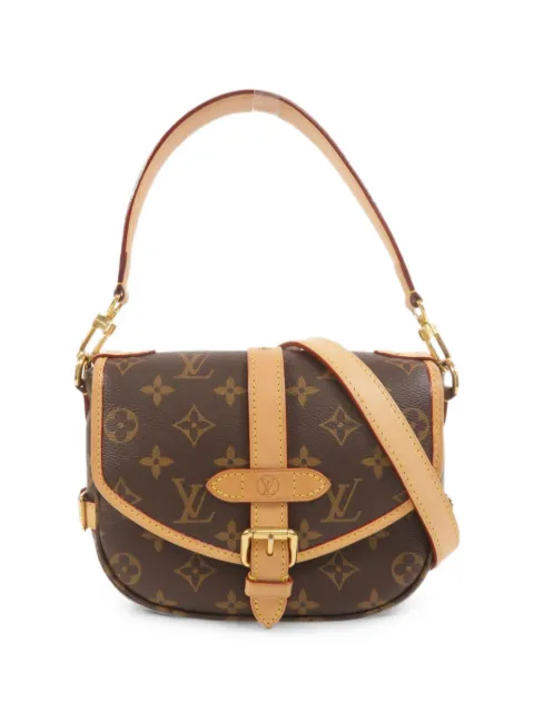 Louis Vuitton Pre-Owned Saumur BB Monogram shoulder bag Brown M46740