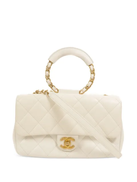 CHANEL Pre-Owned medium In The Loop turn-lock tote bag White AS1917