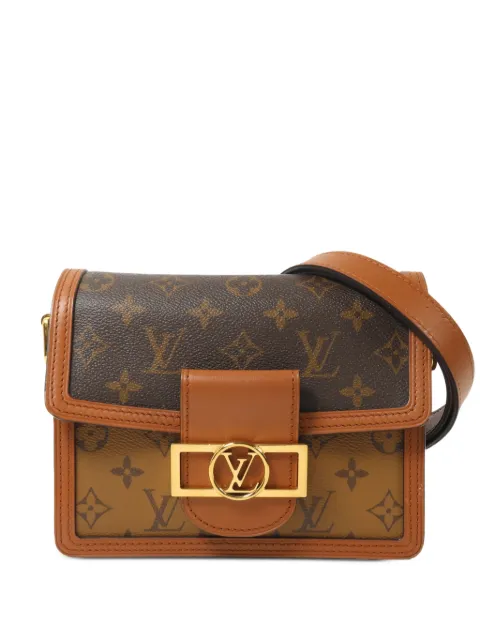 Louis Vuitton Pre-Owned mini Dauphine Monogram Reverse shoulder bag Brown M44580