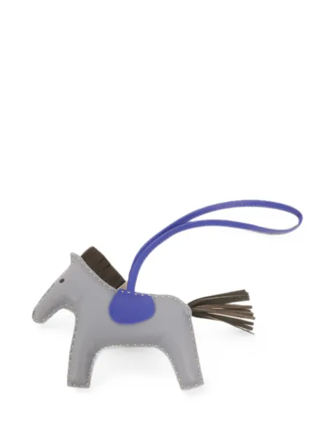 Hermès Pre-Owned MM Rodeo horse bag charm Blue 064930CA