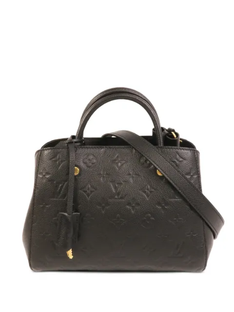 Louis Vuitton Pre-Owned Montaigne BB Monogram Empreinte tote bag Black M41053
