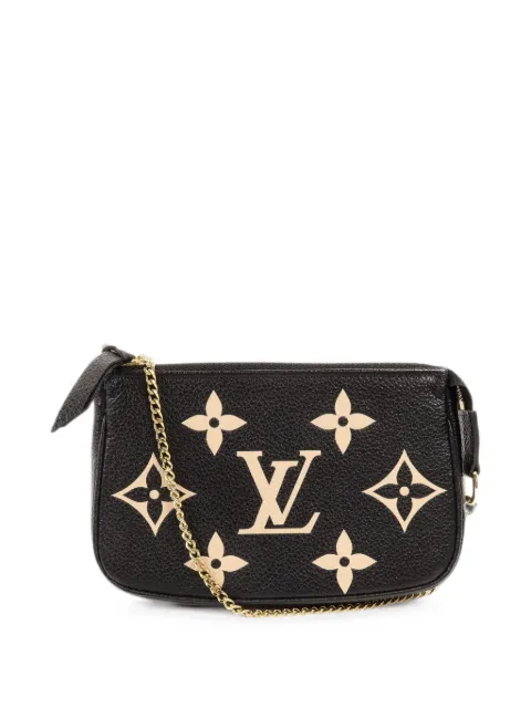 Louis Vuitton Pre-Owned Monogram Empreinte Mini Pochette clutch bag Black M80732