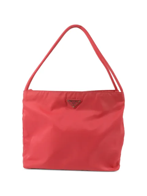 Prada Pre-Owned triangle-logo handbag Red B6242