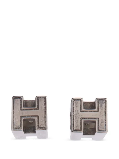 Hermès Pre-Owned Cage d'H earrings Silver CAGEDHEARRINGS