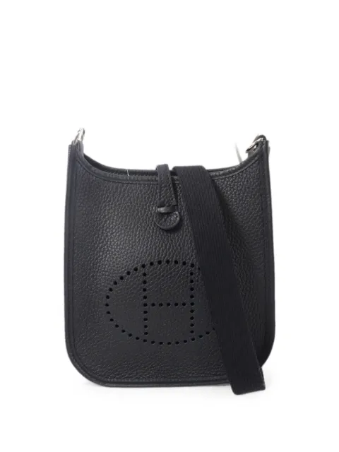 Hermès Pre-Owned TPM Evelyne leather shoulder bag Black G89PHW