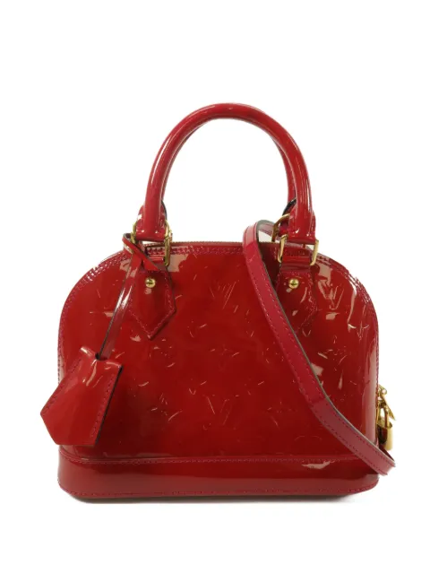 Louis Vuitton Pre-Owned Alma BB Monogram Vernis tote bag Red M91771