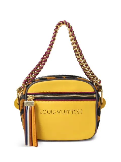 Louis Vuitton Pre-Owned 2009 Savane Flight leopard-print shoulder bag Yellow SAVANEFLIGHT