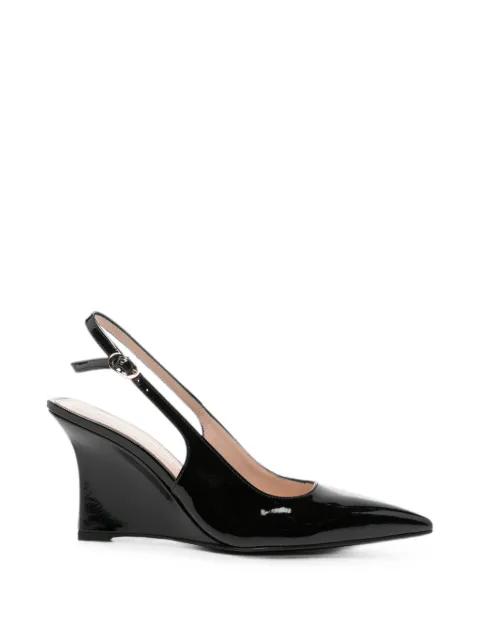 Stuart Weitzman Vinnie slingback wedge pumps Black SO161