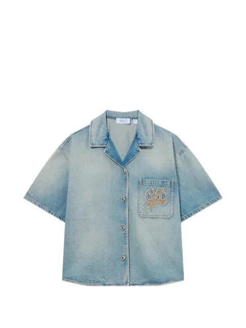 Off-White College Patch denim shirt Blue 2FA00585TW417