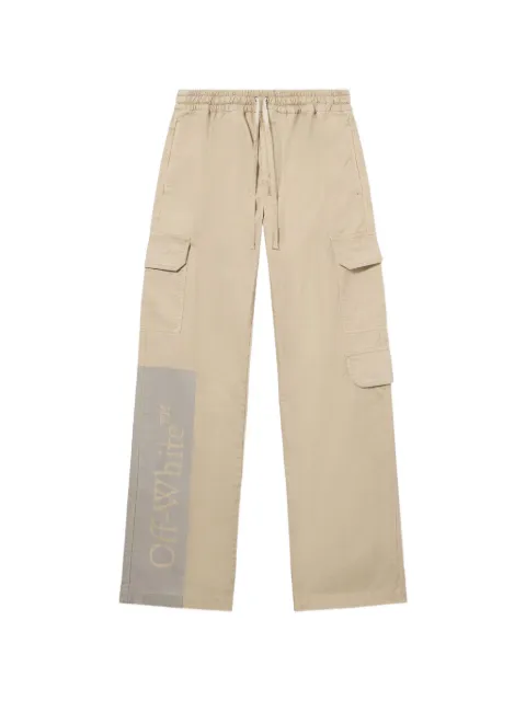Off-White Big Bookish cotton cargo pants Neutrals 44MCF04PF26F001031