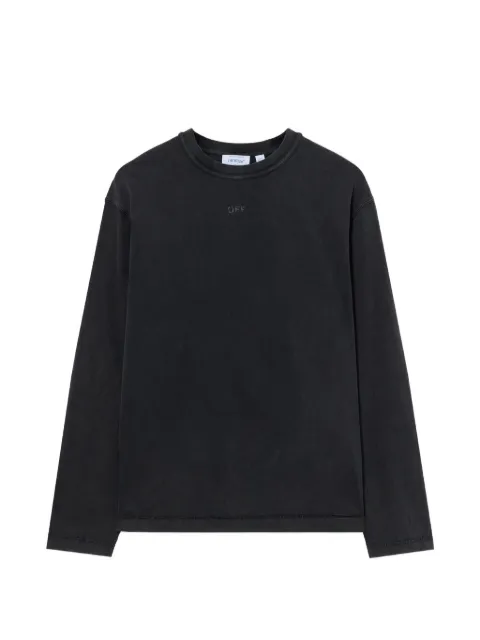 Off-White long-sleeve Off logo T-shirt Black 44MAB09KF26J003001