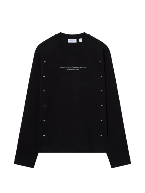 Off-White Chakra Arrow long-sleeve T-shirt Black 44MAB09IF26J004001