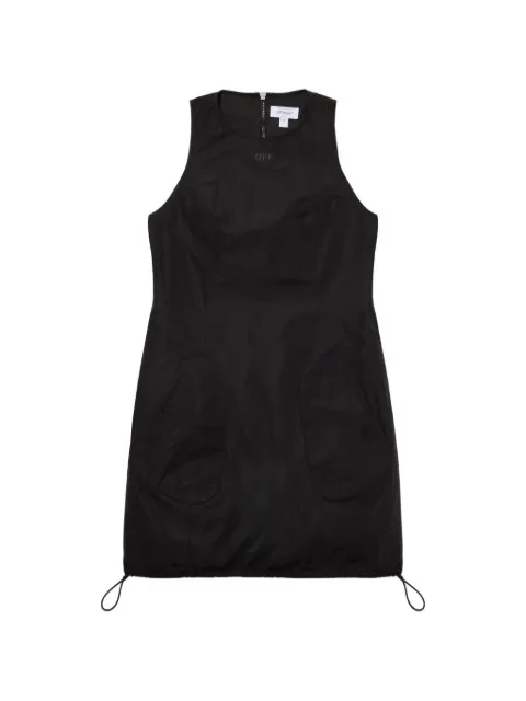 Off-White Tech Taffeta pocket mini Dress Black 2FU00352TW009