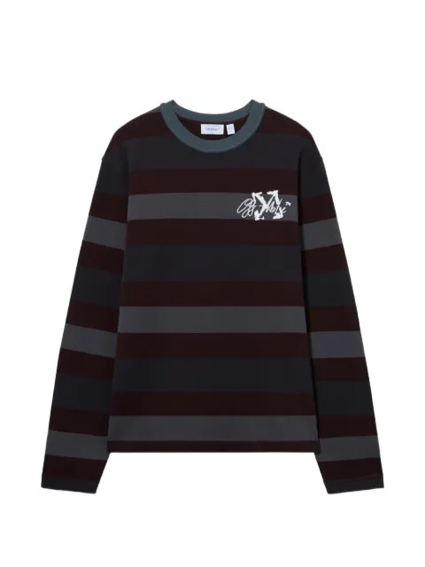 Off-White Stroke Overlap long-sleeve sweater Black 44MAB09KF26J002960