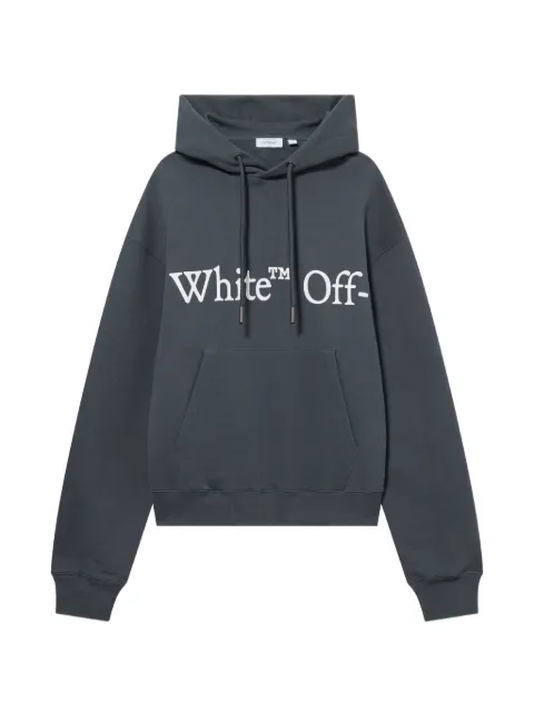 Off-White Bookish Scarf hoodie Grey 44MBB12NF26F009460