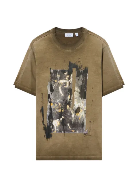 Off-White Inked Mercy Overlap T-shirt Green 44MAA16NF26J002311