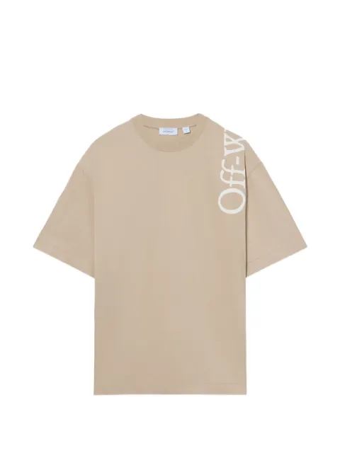 Off-White Bookish logo-print T-shirt Neutrals 44MAA120F26J010031