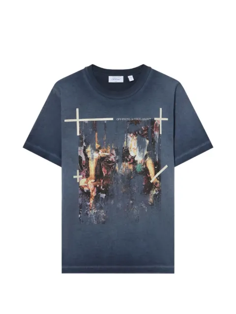 Off-White Narciso graphic-print T-shirt Blue 44MAA16MF26J00K411